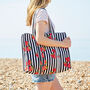 Fair Trade Strawberry Quilted Cotton Tote Bag, thumbnail 1 of 2