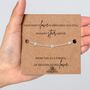 Infant Loss Gift With A Gold Plated Or Silver Plated Star Bracelet And Card, thumbnail 3 of 12