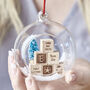 Personalised Baby Building Blocks Christmas Bauble, thumbnail 4 of 4