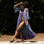 'Everleigh' Floral Open Kaftan Dress, thumbnail 2 of 9