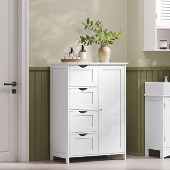 Freestanding Bathroom Storage Cabinet With Drawers, 2 of 10