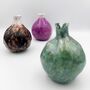 Handmade Ceramic Pomegranate Metallic Green, thumbnail 6 of 8