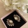 Purple Kundan Statement Lightweight Earrings, thumbnail 1 of 5