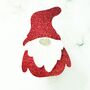 Six X Christmas Gnome Glitter Drinks Toppers, Cocktails, Mulled Wine, Festive Drinks, Scandinavian Gnom, thumbnail 6 of 7