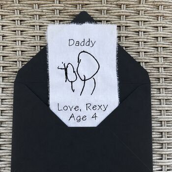 Embroidered Child’s Doodle Keepsake Patch, 2 of 3