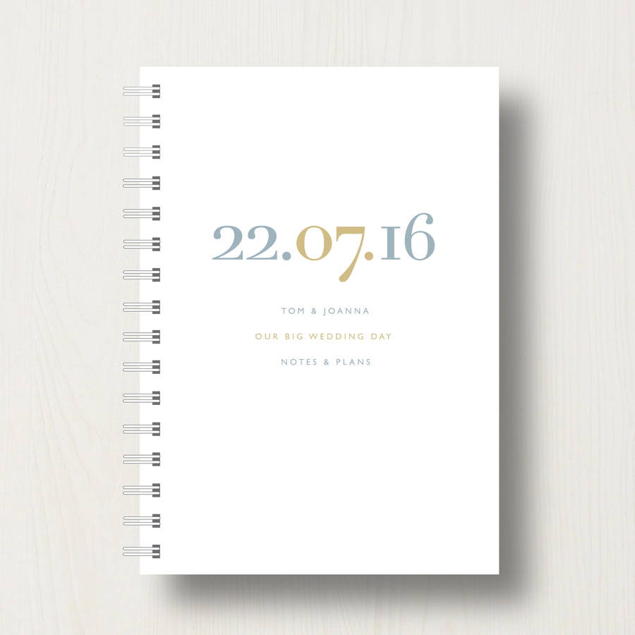 Personalised Wedding Planner Notebook Or Journal, 1 of 6
