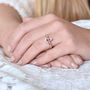 Gold Ring, Pink Sapphires And Diamonds, thumbnail 5 of 6