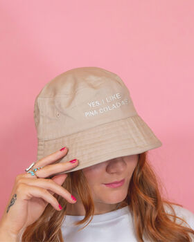 Yes I Like Pina Coladas Bucket Hat, 3 of 3