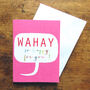 Mini Wahay! So Happy For You Card, thumbnail 4 of 5