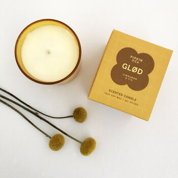 'Glod' Cinnamon And Fig Scented Soy Candle, 3 of 8