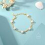 Sterling Silver Double Layer Freshwater Pearl Beaded Bracelet, thumbnail 5 of 12