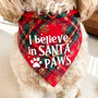 Santa Paws Dog Bandana, thumbnail 1 of 6