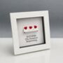 Personalised 17th Furniture Anniversary Sofa Hearts Frame Gift, thumbnail 4 of 7
