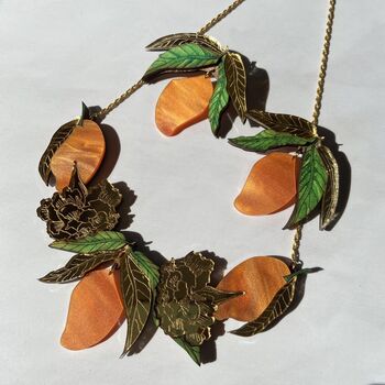 Mangoes And Marigold Necklace, 2 of 3