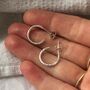 Fine Textured Hoop Earrings, thumbnail 7 of 10
