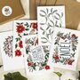 Modern Botanical Christmas Card Set, thumbnail 1 of 6