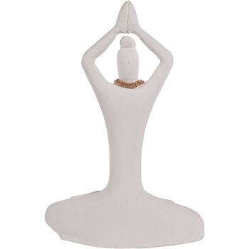 Hand Carved Yoga Lady White, 9 of 9