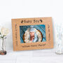 Personalised New Baby Boy Wooden Picture Frame, thumbnail 2 of 2