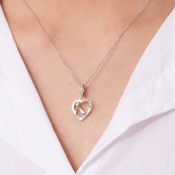 Lady Boss High Heel Silver Necklace Personalised, 2 of 7