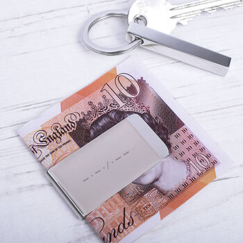 Morse Code Personalised Initial Money Clip, 3 of 8