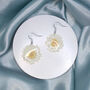 Daisy Flower Sterling Silver Or Gold Plated Earrings, thumbnail 10 of 12