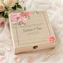 Personalised Floral Wedding Keepsake Box, thumbnail 4 of 7