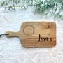 Mini Personalised Engraved Tea And Biscuits Board, thumbnail 2 of 4