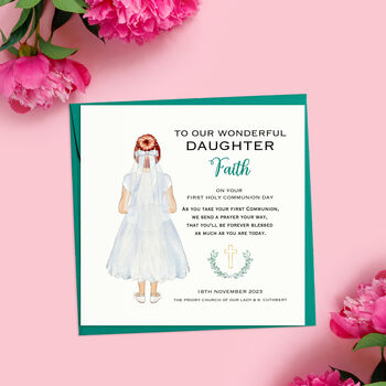 Daughter First Holy Communion Card, 3 of 6