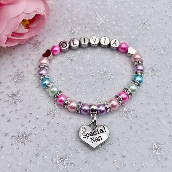 Personalised Grandma Bracelet, Grandparent Gift, 4 of 9