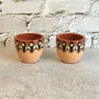 Stoneware Egg Cups Set In Tan Colour, thumbnail 3 of 3