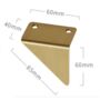 Brass Triangle Cabinet Handle, thumbnail 3 of 4