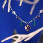 Mini Garland With Heart Crystal Pendant, thumbnail 1 of 4