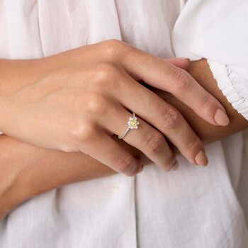 Dainty Daffodil Bloom Ring, 4 of 8