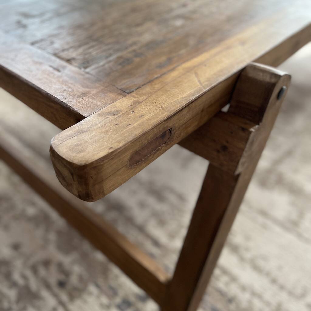 Reclaimed Hard Wood Folding Coffee Table By Cowshed Interiors