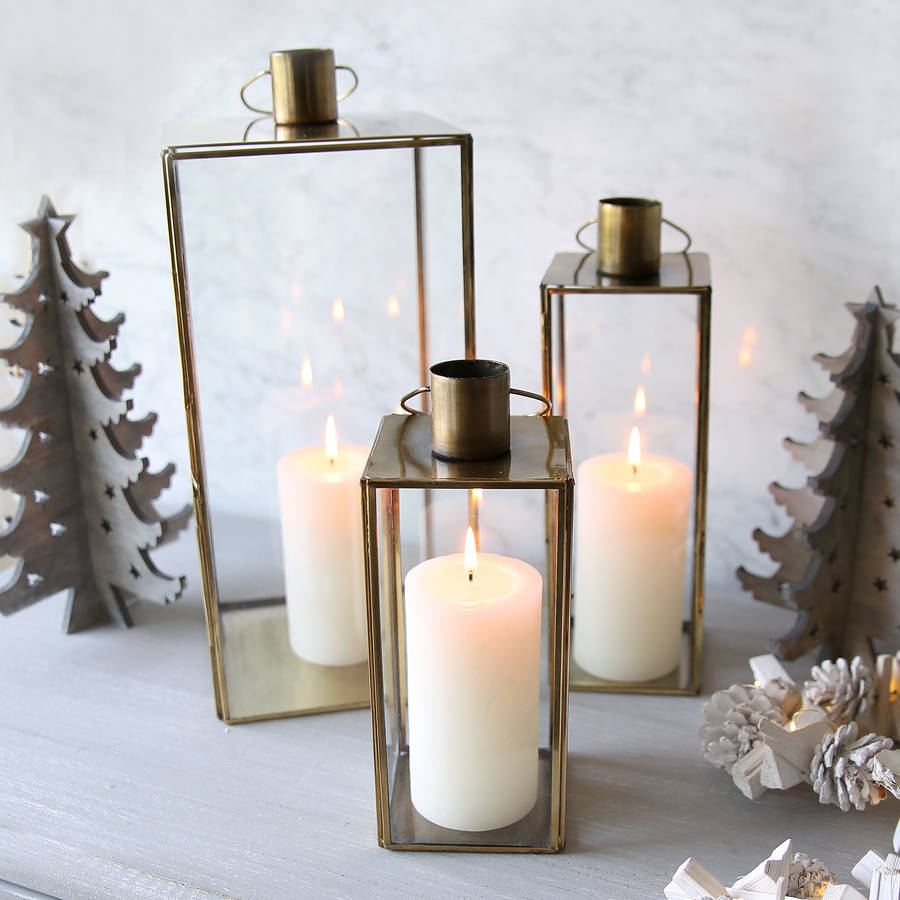 Simple Brass Lantern By Clem & Co