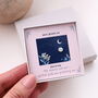 Angel Number Asymmetrical Sterling Silver Earrings, thumbnail 9 of 11