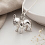 Personalised Sterling Silver French Bulldog Necklace, thumbnail 1 of 8