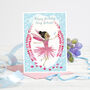 Fairy Card For Birthday Girl In Blue, thumbnail 3 of 5