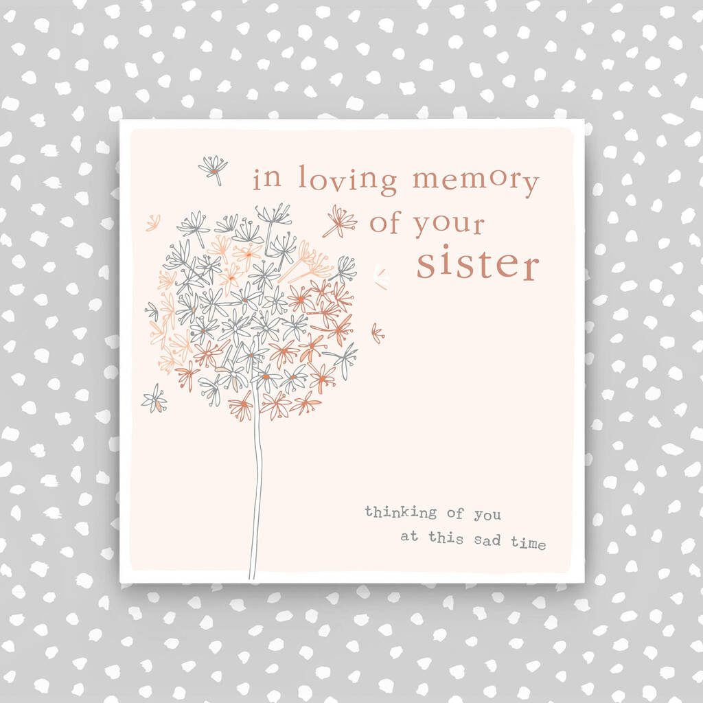 Sister Sympathy Card