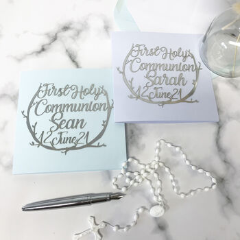 Personalised First Holy Communion Papercut Card, 9 of 12