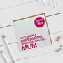 Superhero Mum Badge Card, thumbnail 4 of 4