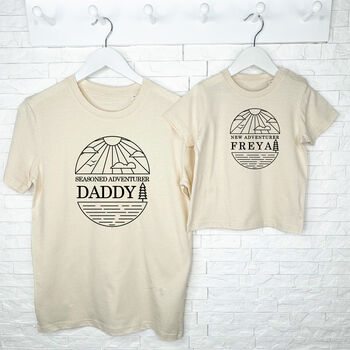 Adventurer Personalised Father And Child T Shirts, 5 of 7