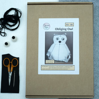 The Obliging Owl Letterbox Stitch Kit, 2 of 6