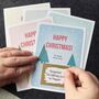 Large Personalised Happy Christmas Surprise Scratchcard, thumbnail 4 of 5