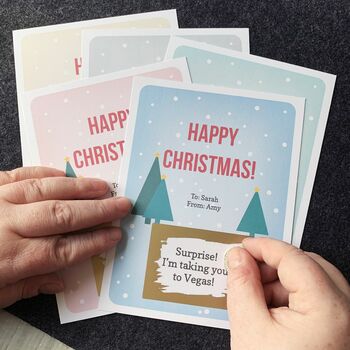 Large Personalised Happy Christmas Surprise Scratchcard, 4 of 5