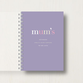 Personalised 'Mum's' Journal Or Notebook, 2 of 6