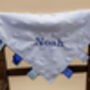 Personalised And Embroidered White Taggies Comforter, thumbnail 5 of 7