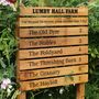 Ladder Direction Oak Sign Post, Up To Eight Tiers, thumbnail 2 of 12
