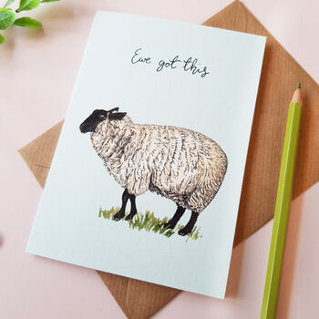 'Ewe Got This' Greetings Card, 2 of 2