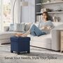 Foldable Storage Ottoman Footrest Bench, thumbnail 4 of 9